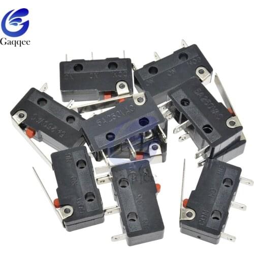10PCS Tact Switch on off KW11-3Z 5A 250V Microswitch 3PIN Buckle New Straight Handle Switch The Micro Switch Contact Button 3PIN