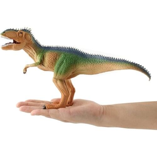 29cm Colorful Giganotosaurus Dinosaurs Animal Models Cheap Toys for Kids Gifts Decorations