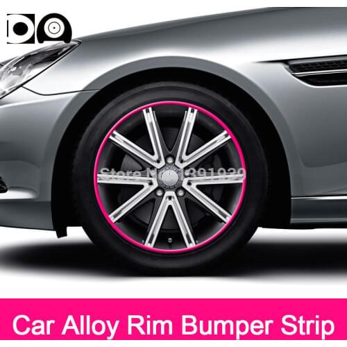 8 meters Car Alloy Wheel Rim Bumper Anti-collision Strip decoration for Suzuki Swift SX4 Vitara Baleno Jimny Splash Kizashi Alto