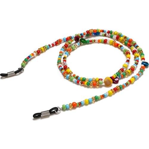 Fashion Reading Glasses Chain Retro Beads Eyeglass Sunglasses Spectacle Cord with Tassels Neck Strap String Chain Eye wear