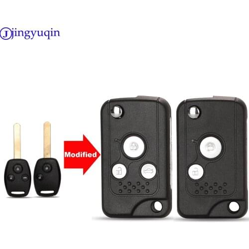 Jingyuqin Modified 2/3 Buttons Control Folding Key Case Shell Cover For Honda Civic / Fit / CRV / Frontal / Accord
