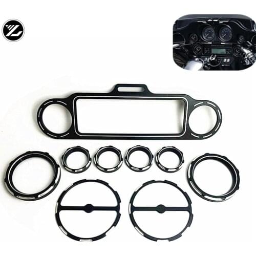 For Harley Touring Electra Road Glide 1996-2010 Motor Speaker Stereo Accent Trim Ring Instrument Panel Decor Touring 1996-2013