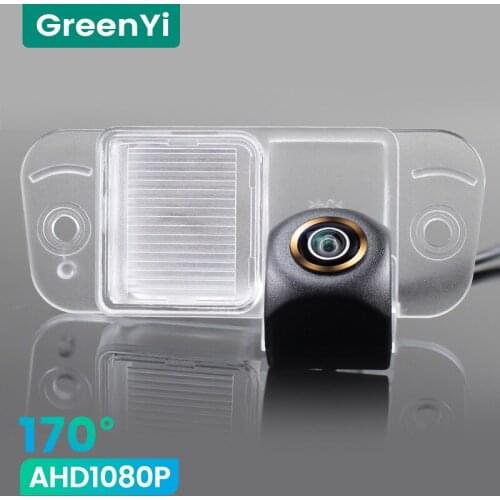 GreenYi 1080P HD 170° Car Rear View Camera For Ssangyong Actyon Night Vision Reverse Reversing 4 pin Vehicle Parking AHD