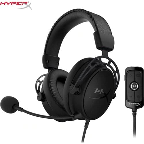 HyperX Cloud Alpha S Gaming Headset Blackout Version Available Custom-tuned HyperX 7.1. surround sound