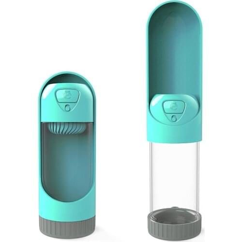 Pet Feeder Dog Food Drinking Bottle Dogs Cat Water Bowl Portable Water Dispenser Feeder Outdoor Travel Container Telescopic