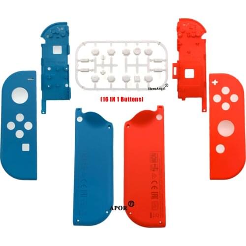 1 Pair For Nintendo Switch NS Joy Con Controller Housing Shell Case Blue Red Cover For Switch Handle Shell with Full Set Button