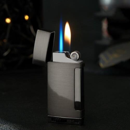 Magic Flame Butane Turbo Lighter Metal Flints Gas Lighter Flames Cigarettes Lighters Metal Lighters Smoking Accessories