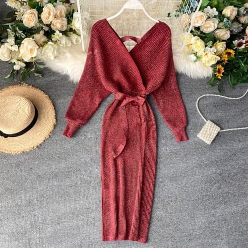 Muqisiyun Fashionable Knitted Dresses