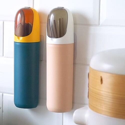 Kitchen drain chopstick cage wall hanging chopstick holder plastic chopstick box storage rack