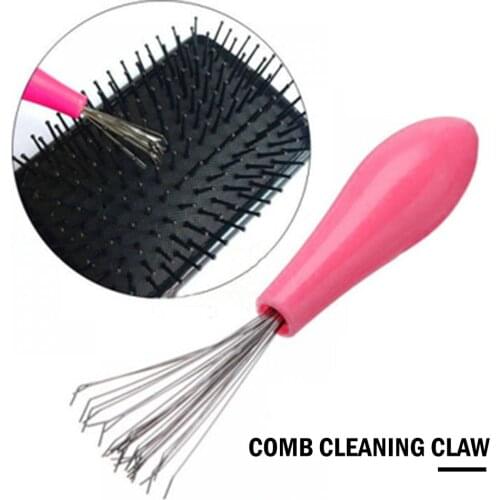 New Mini Hair Brush Combs Cleaner Embedded Tool Plastic Cleaning Remover Handle Hair Brush Hair Care Salon Styling Tools