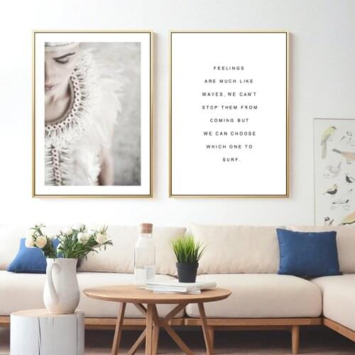 Poster, Black White Canvas | Abstract minimalist quote image, poster print, Nordic mural, porch, home decoration