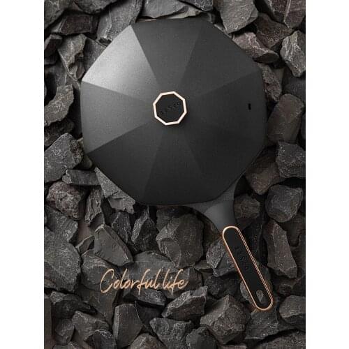 Flat Cooking Pot Non Stick Silicon Aluminum Alloy Long Handle Fried Pans General Use for Gas and Induction Cooker pancake pan