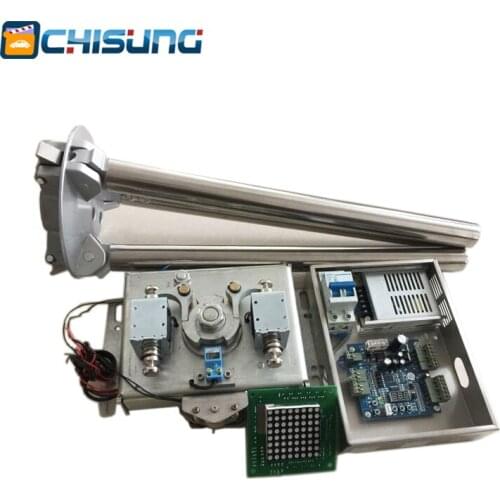 Semi automatic tripod turnstile mechanism with solenoid locking system