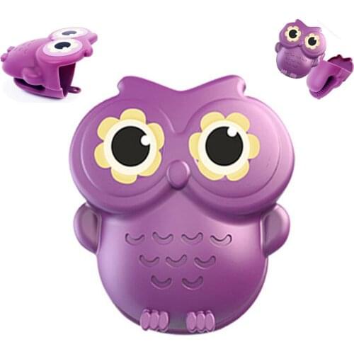 2 Pack Silicone Funny Oven Mitts Heat Resistant Gloves Cute Owl Mits Potholder for Cooking Protectors Baking Pot Mitts Gripper