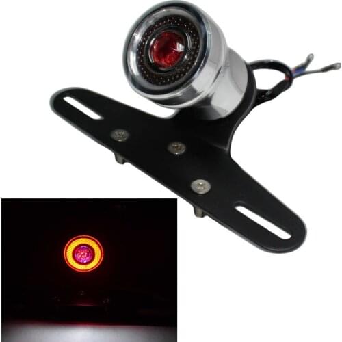 Motorcycle Vintage LED Taillight Rear Lamp License Plate Stop Light Retro Tail Lamp For Kawasaki Suzuki CG NG Honda Yamaha