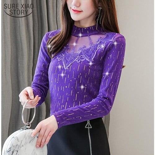 2021 Autumn New Pullover Colorful Plus Size Women 5XL Top Female Long Sleeve Womens Shirts Thicken Bottoming Blouse 10533
