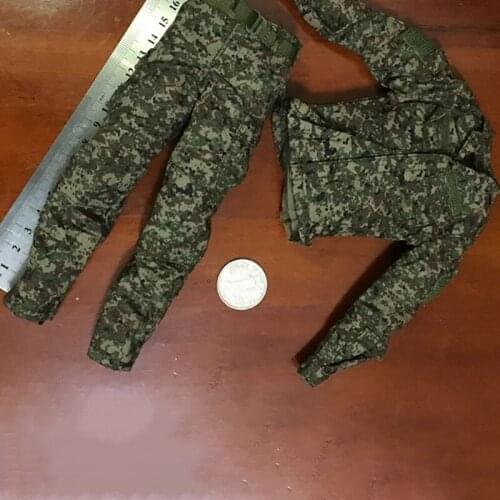 1/6 Scale Soldier Doll Uniform Set Trend Camouflage Jacket Pants Toy Body 12' Movable Doll Toy Accessories Hot Toys