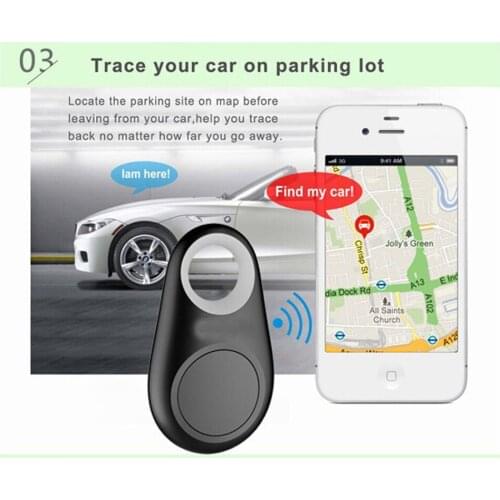 1Pc Mini Smart Bluetooth 4.0 Tracer GPS Locator Tag Alarm Wallet Key Pet Dog Tracker