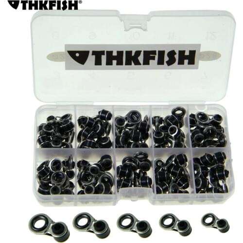 100 Pcs 2mm-2.8mm Surf Casting Fishing Rod Guide Guides Tip Tops Repair Kit Ceramics Ring Telescopic Rod Guides Replacement Pole