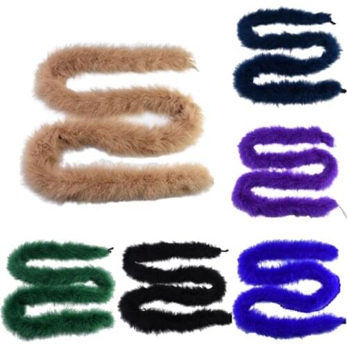 12 Color 2Meters/lot Soft Fluffy Marabou Feathers Boa about 50g DIY Party Feathers for Crafts Clothing Wedding Decoration Plume