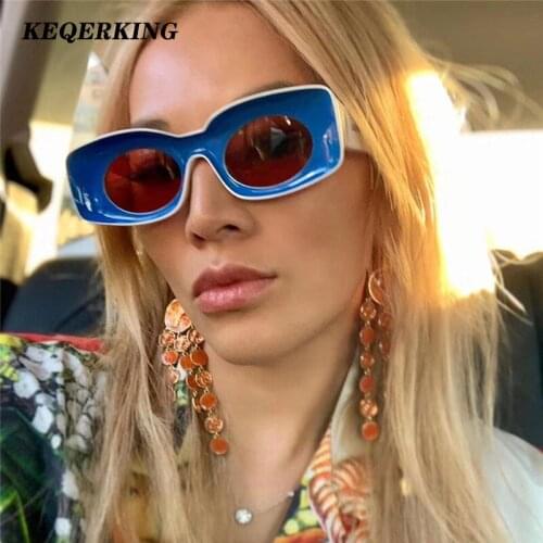 2020 New Sunglasses Women Trendy Vintage Brand Designer Hip Hop Square Gradient Lens Sun Glasses Female UV400