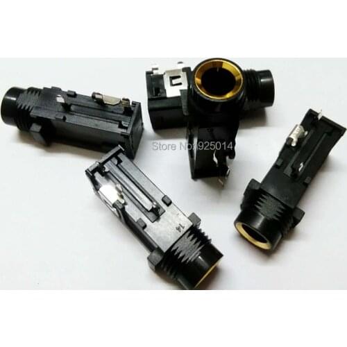 50PCS 6.35mm Female Socket 1/4" Mono Jack 3 pin for Amplifier FROM RUINOR