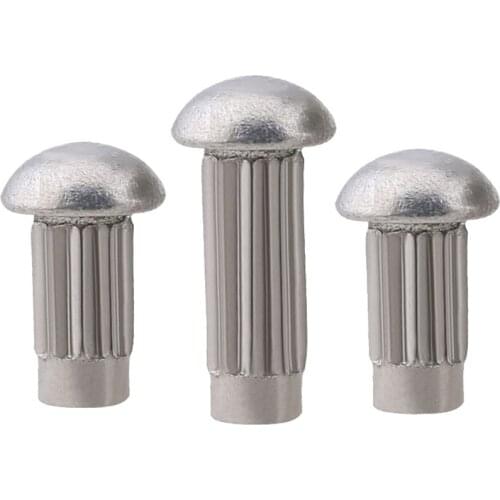 Aluminium Round Head Rivet Dome Head M2 M2.5 M3 Knurled Rivet Nut Solid Mushroom
