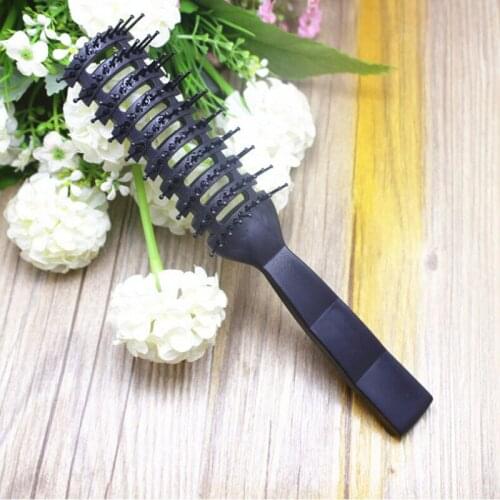 Wave Irregular Black Wide Teeth Hair Styling Comb Shower Anti-static Curved Detangling Massager Hairstyling Big Brush Tool