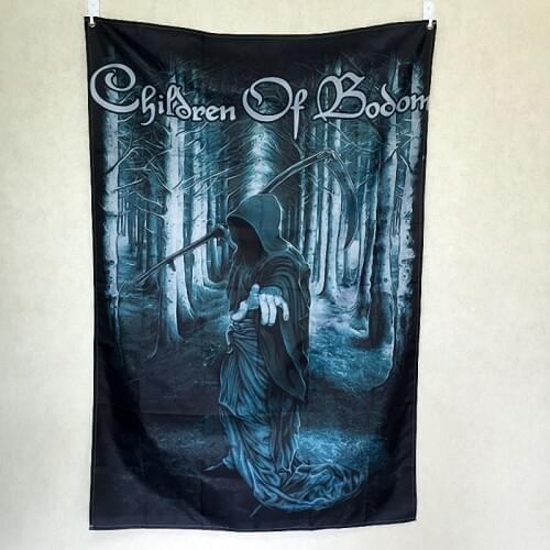 Children Of Bodom Rock Band Poster Four Holes Banners Wall Flags Tapestry Cloth Art Bar Cafe Hotel Theme Background Decoration