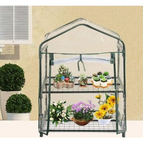 Growhouse PVC Cover Plastic Garden Green House PVC Cover Plastic Garden Green House Mini Greenhouse Outdoor Growbag