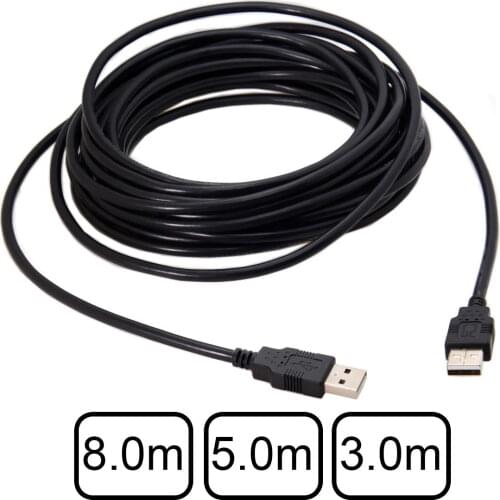 CYDZ 8m 5m 3m USB Type-A Male to USB 2.0 Male Data Cable for Hard Disk & Scanner & Printer