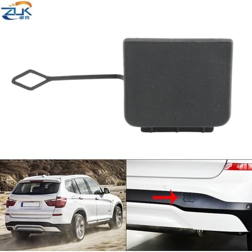 ZUK Rear Bumper Towing Hook Garnish Hauling Cap Lid OME:51127338752 For BMW X3 F25 X Line 2014-2017 Trim Cover Shell