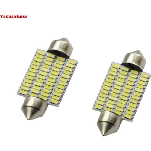 Whole Sale!10x Super Bright Festoon Light 3014 48SMD 41-42mm 1.72'' c5w Car Auto Interior Roof Reading Lights Bulbs White 6000K