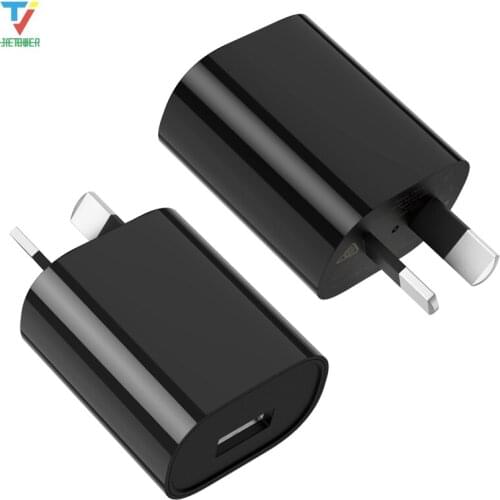 Small SAA RCM Certified Au Plug Phone Accessories 5W 5V 1A Mobile Phones Australia Market USB Wall Charger for IPhone 100pcs