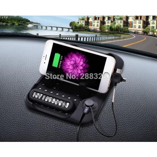 Multi-functional Car Navigation Mobile Phone Anti-Slip Mat USB Charger for DACIA logan duster sandero lodgy sandero Accessories