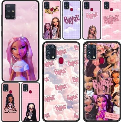 Riccu Fashion Bratz Painted Case for Samsung Galaxy M31 M51 M30s M31s M11 M01 M21 F41 M62 M42 M32 M12 F62 F52 F22 F12 A9 A7 Capa