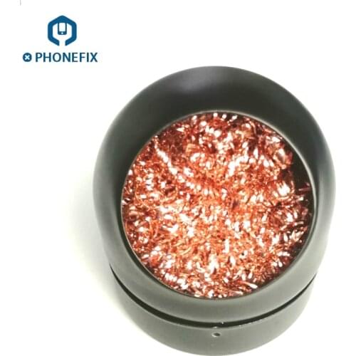 Cleaning Steel Wire with Stand Set Welding Iron Soldering Iron Tip Cleaner Cleaning Steel for Phone PCB Motherboard Repair