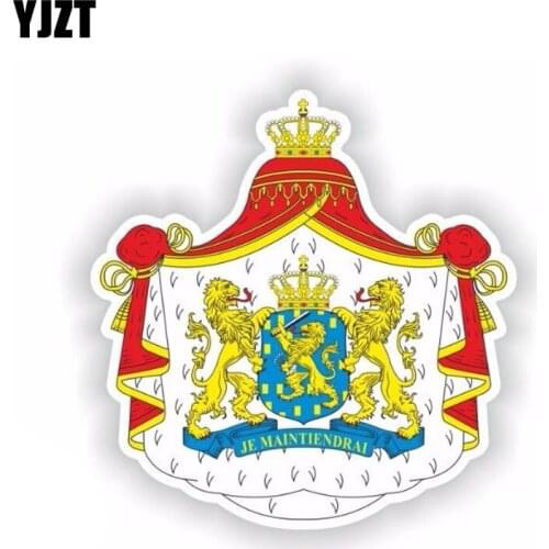 YJZT 10.8CM*11.2CM Car Styling Netherlands Small Coat Of Arms Motorcycle Decal Car Sticker 6-1869