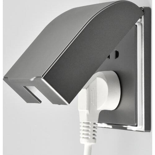 New Outlet Splashproof Waterproof Box Socket Splash-proof Box Home Outdoor Indoor Receptacle Protector Cover Drop Shipping