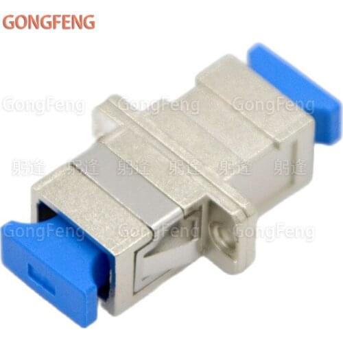 50pcs New Optical Fiber Adapter Connector SC/UPC Metal Flange Coupler Single Mode Multimode General Free Shipping To Brazil