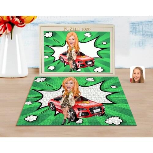 Personalized Women 'S Boss Caricature of 1000 Piece Professional Puzzle-2