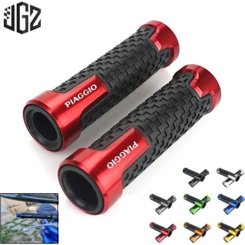 Motorcycle 22mm CNC Aluminum Rubber Gel Handlebar Grips Hand Grips for PIAGGIO Beverly 300 Liberty125 FLY150 ZIP50 Accessories