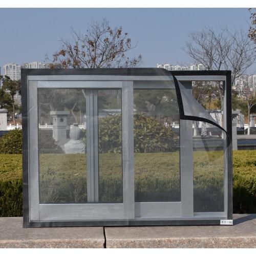 DIY Window Screen Anti-Mosquito Mesh Net Mosquito on Invisible Polyester with Magic Sticker