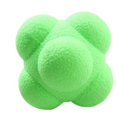 Hexagonal Reaction Ball Silicone Agility Coordination Exercise Sports Gym Fitness Boxing Speed Sensibility Training Equipment