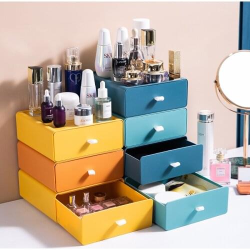 Simple Office Drawer Storage Box Multi-layer Student Desktop Stationery Classification Storage Colorful Small Box Desk Finishing