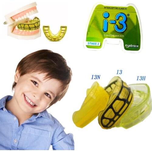 Myobrace Interceptive Class III I3 trainer/Original MRC I-3 Orthodontic Teeth Trainer/Dental Brace I3 Small Medium