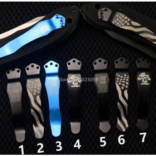 1piece Top Quality Tc4 Titanium pocket Knife clip Zt FOR Model ZT0620 0630 EM Knife