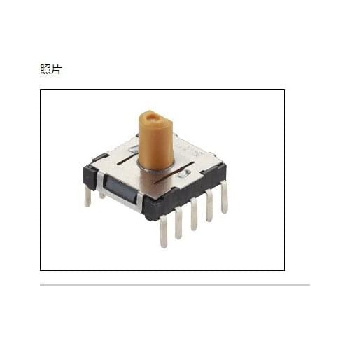 100% new Original Genuine ALPS rotary switch 9 gear position with handle 10 pin SRBQ490100 switch