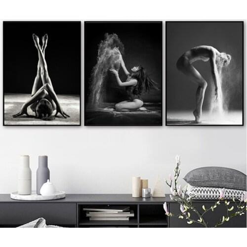 5D Diy Diamond Painting Sexy Dancing Girl Needlework Craft 3pcs Full Square Round Diamond Embroidery Home DecorationZP-1806