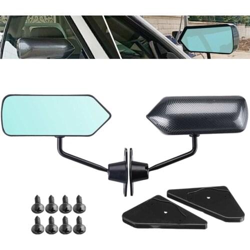 2Pcs Car Racing Universal Side Rear View Mirror Wide Angle Metal Bracket for Mazda 3/For Miata/Mx5/RX7